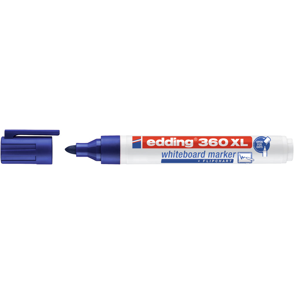 Marker Edding 360XL pentru tabla, varf 1.5-3 mm, albastru Marker Edding 360XL pentru tabla, varf 1.5-3 mm, albastru